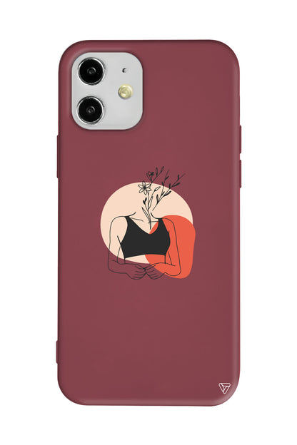 Flower Girl Lansman Model İçi Kadife Silikon Telefon Kılıfı