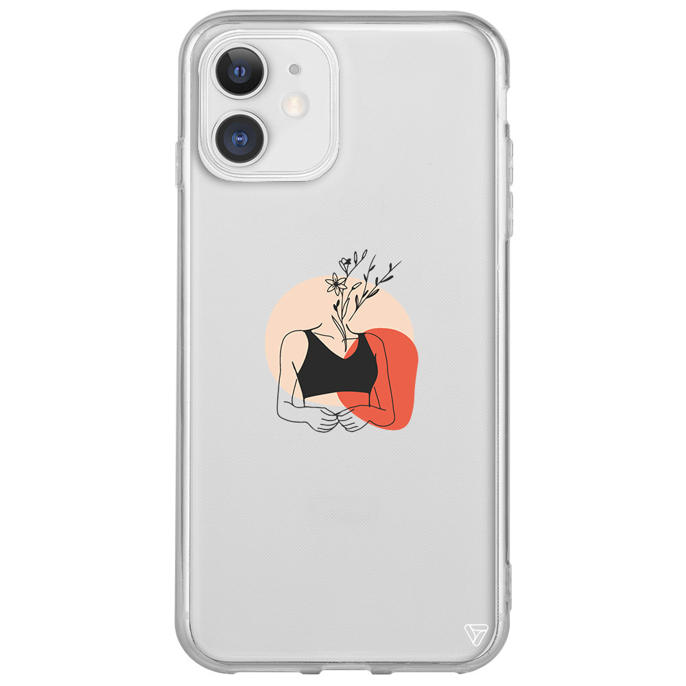 Flower Girl Lansman Model İçi Kadife Silikon Telefon Kılıfı