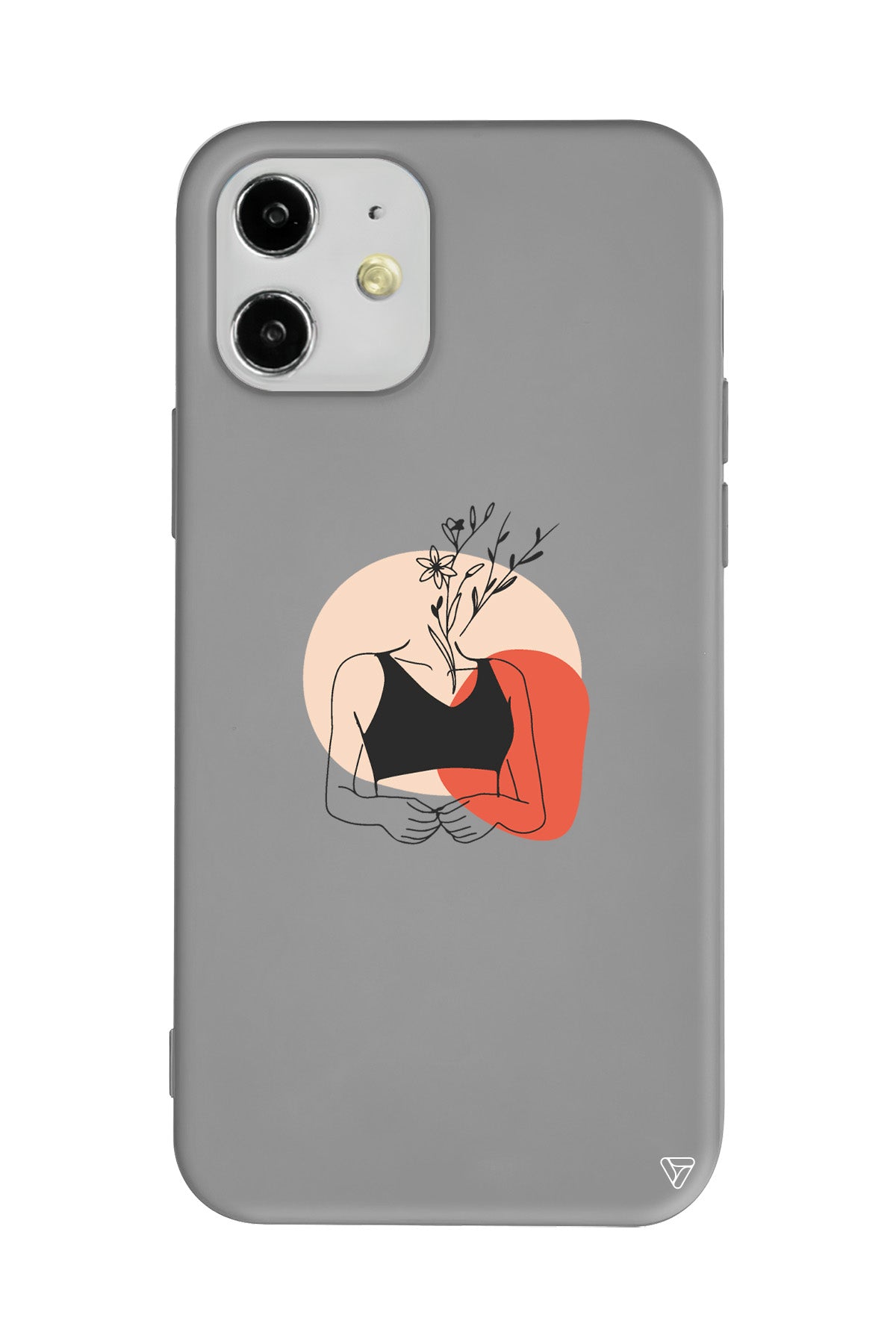 Flower Girl Lansman Model İçi Kadife Silikon Telefon Kılıfı