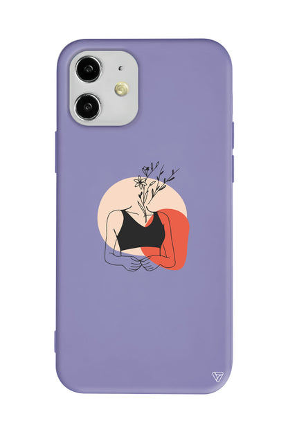 Flower Girl Lansman Model İçi Kadife Silikon Telefon Kılıfı