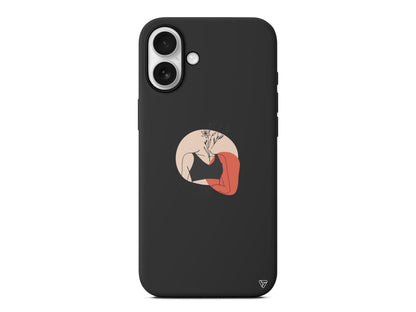 Flower Girl Lansman Model İçi Kadife Silikon Telefon Kılıfı – Plus Serisine Özel