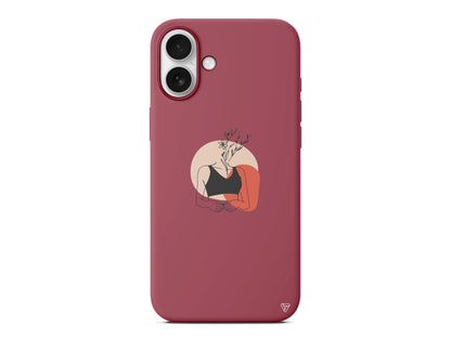 Flower Girl Lansman Model İçi Kadife Silikon Telefon Kılıfı – Plus Serisine Özel