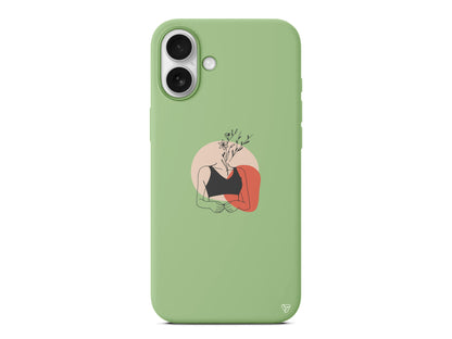 Flower Girl Lansman Model İçi Kadife Silikon Telefon Kılıfı – Plus Serisine Özel