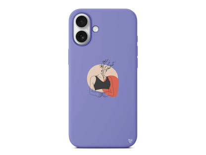 Flower Girl Lansman Model İçi Kadife Silikon Telefon Kılıfı