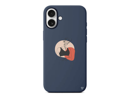 Flower Girl Lansman Model İçi Kadife Silikon Telefon Kılıfı – Plus Serisine Özel