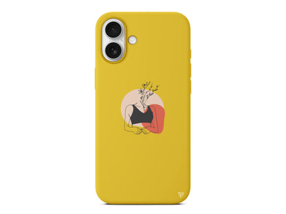 Flower Girl Lansman Model İçi Kadife Silikon Telefon Kılıfı – Plus Serisine Özel