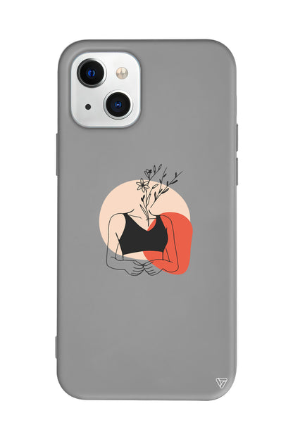 Flower Girl Lansman Model İçi Kadife Silikon Telefon Kılıfı