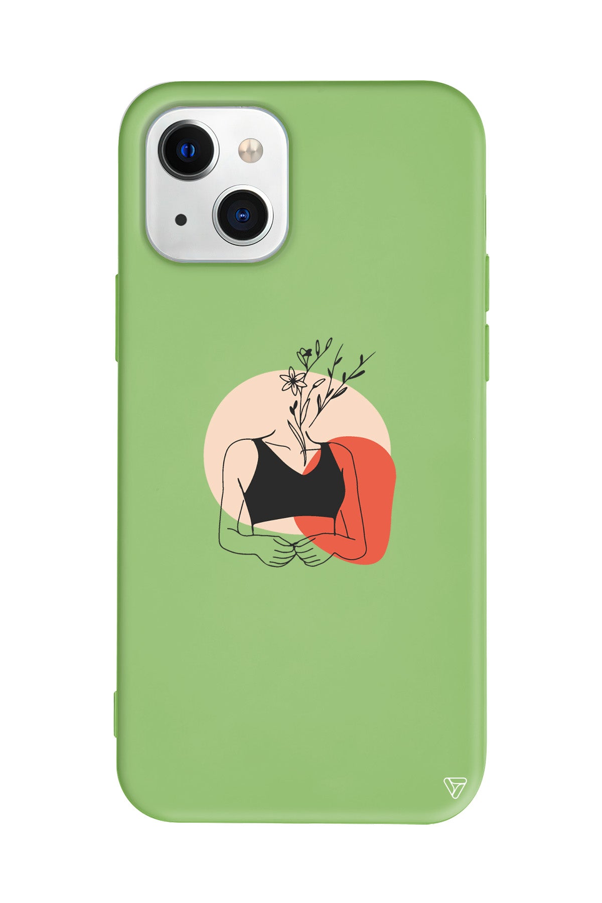 Flower Girl Lansman Model İçi Kadife Silikon Telefon Kılıfı – Plus Serisine Özel