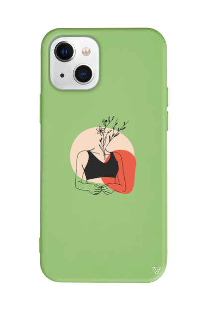 Flower Girl Lansman Model İçi Kadife Silikon Telefon Kılıfı – Plus Serisine Özel