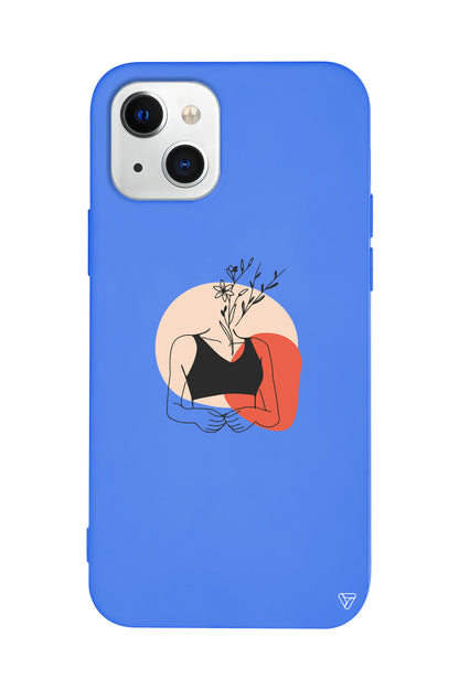 Flower Girl Lansman Model İçi Kadife Silikon Telefon Kılıfı – Plus Serisine Özel