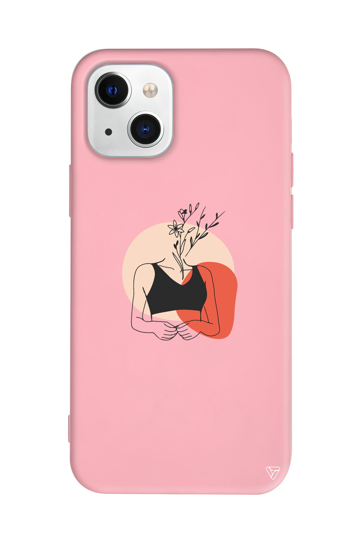 Flower Girl Lansman Model İçi Kadife Silikon Telefon Kılıfı – Plus Serisine Özel