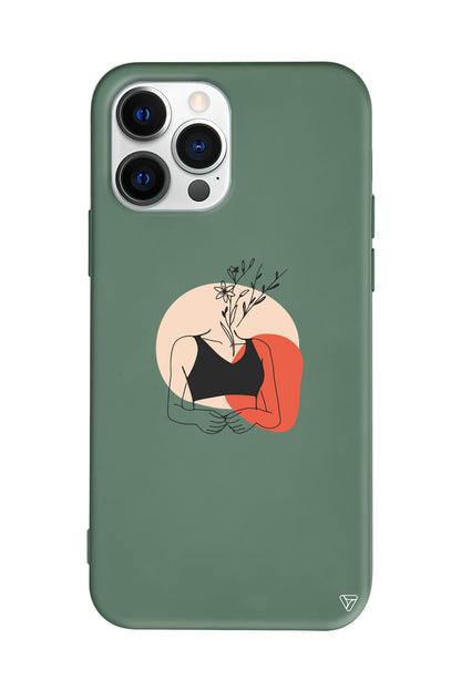 Flower Girl Lansman Model İçi Kadife Silikon Telefon Kılıfı