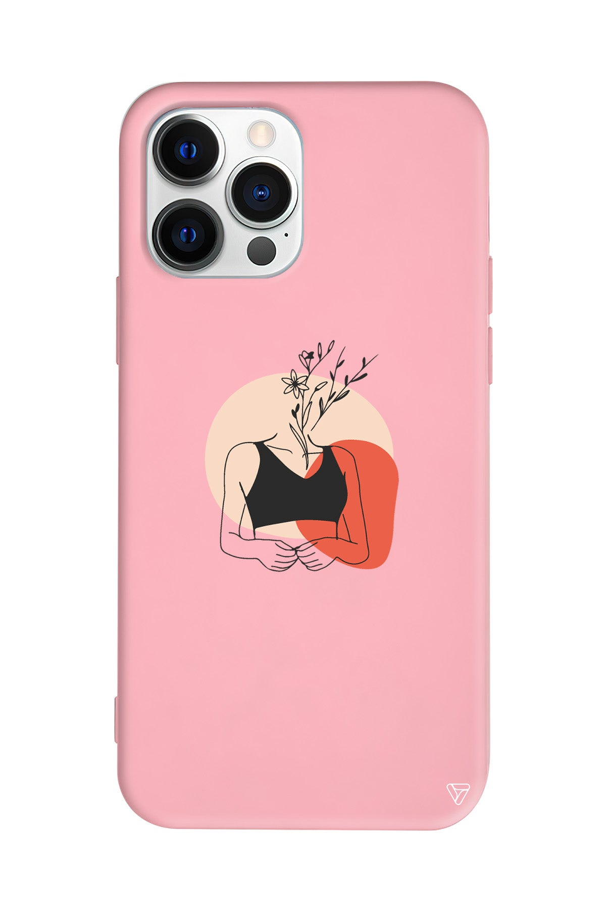 Flower Girl Lansman Model İçi Kadife Silikon Telefon Kılıfı