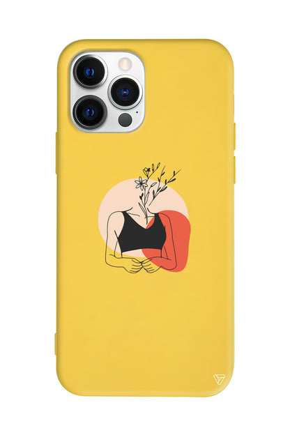 Flower Girl Lansman Model İçi Kadife Silikon Telefon Kılıfı