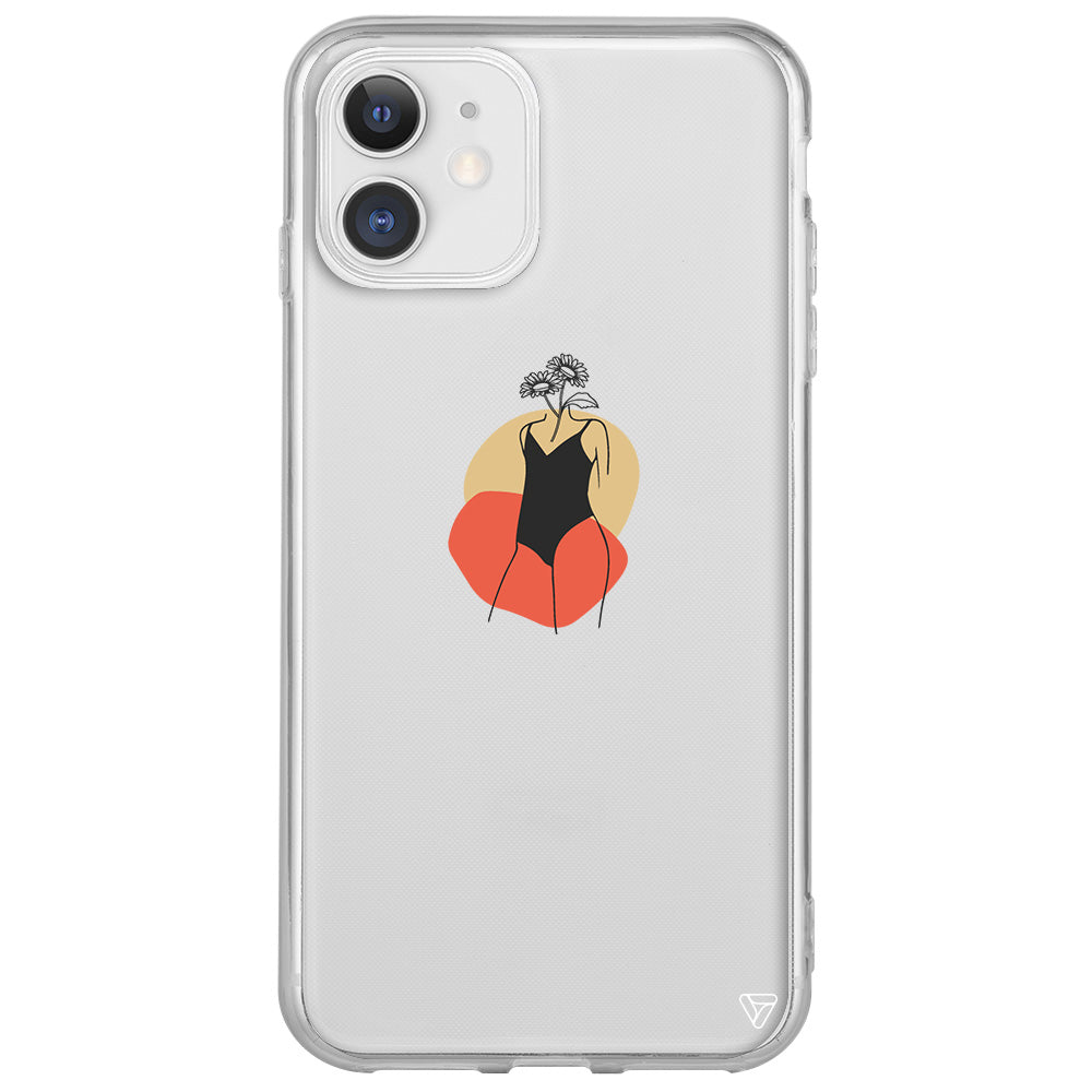 Flower Girl Standing Lansman Model İçi Kadife Silikon Telefon Kılıfı