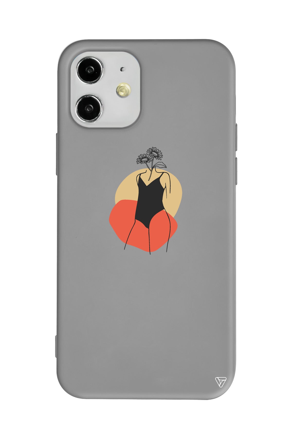 Flower Girl Standing Lansman Model İçi Kadife Silikon Telefon Kılıfı