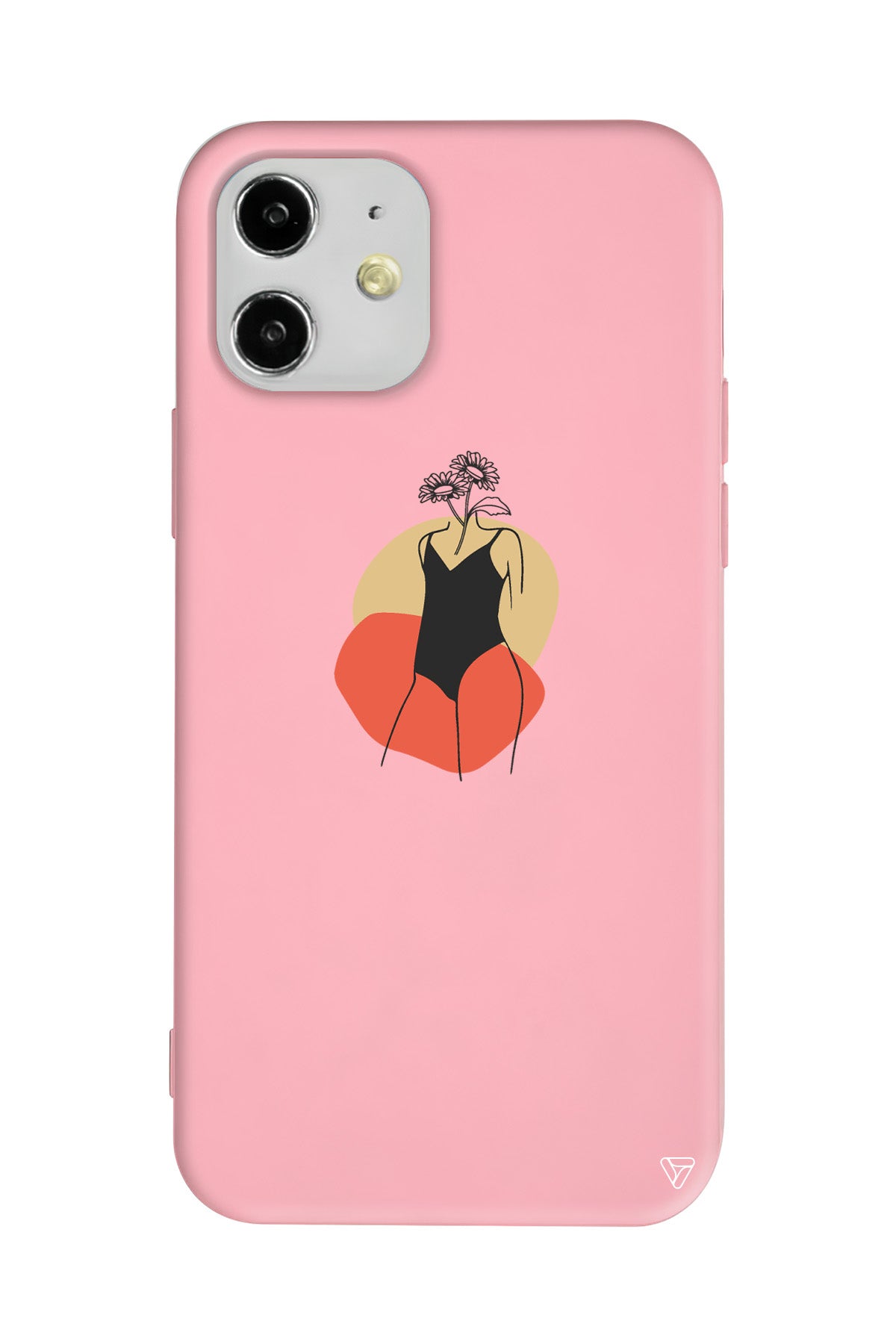 Flower Girl Standing Lansman Model İçi Kadife Silikon Telefon Kılıfı