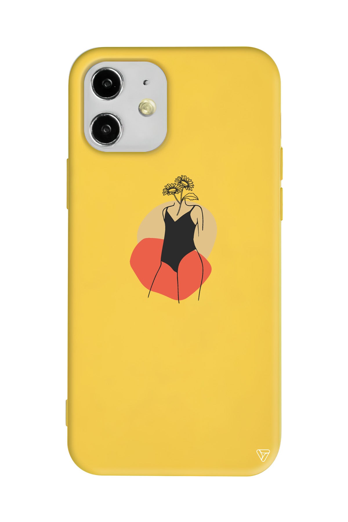 Flower Girl Standing Lansman Model İçi Kadife Silikon Telefon Kılıfı