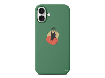 Flower Girl Standing Lansman Model İçi Kadife Silikon Telefon Kılıfı – Plus Serisine Özel