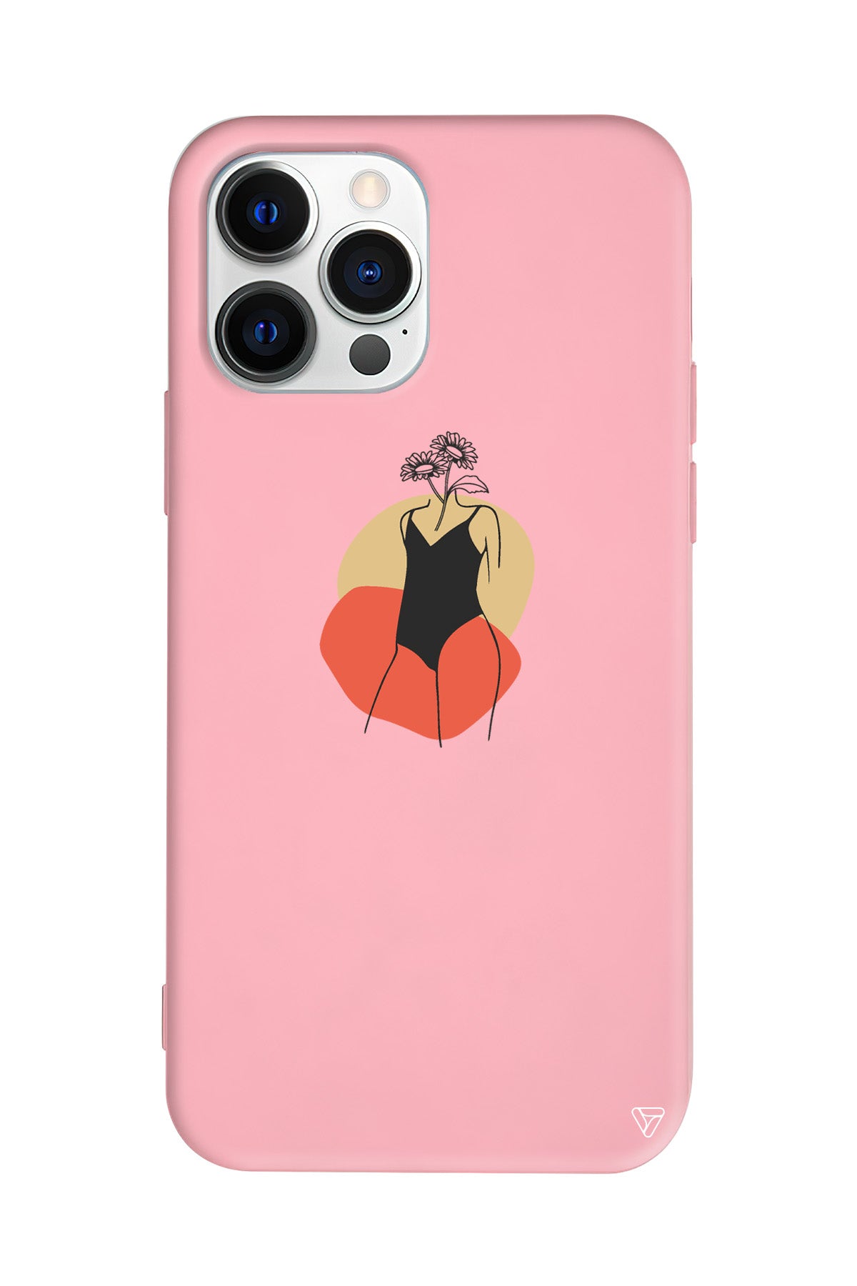 Flower Girl Standing Lansman Model İçi Kadife Silikon Telefon Kılıfı