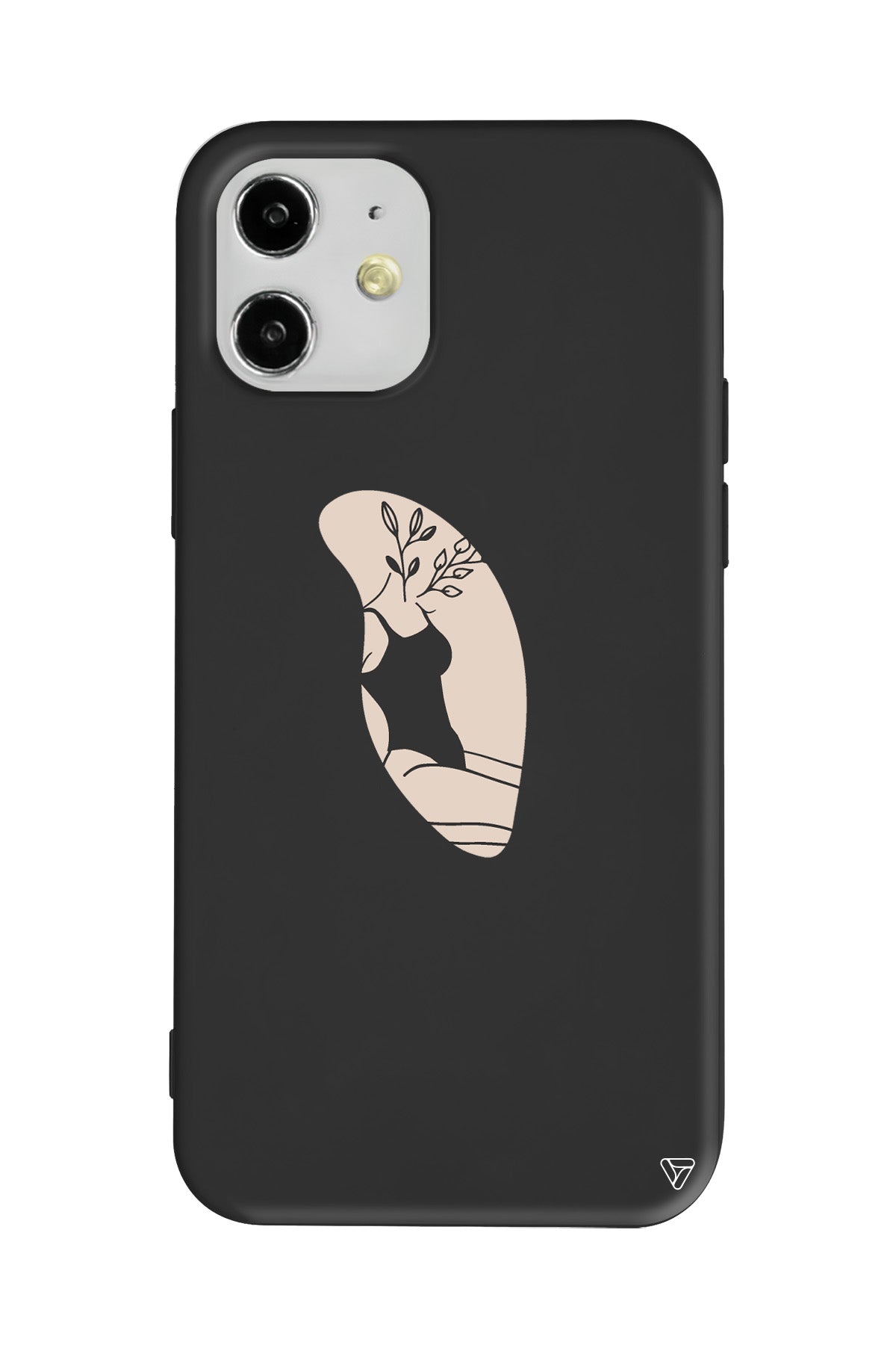 Flower Girl Sitting Lansman Model İçi Kadife Silikon Telefon Kılıfı