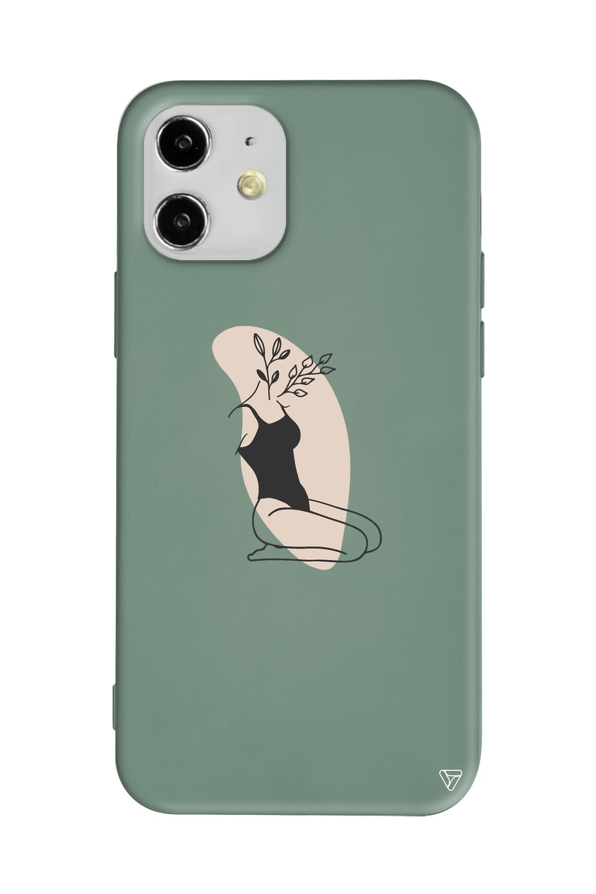 Flower Girl Sitting Lansman Model İçi Kadife Silikon Telefon Kılıfı