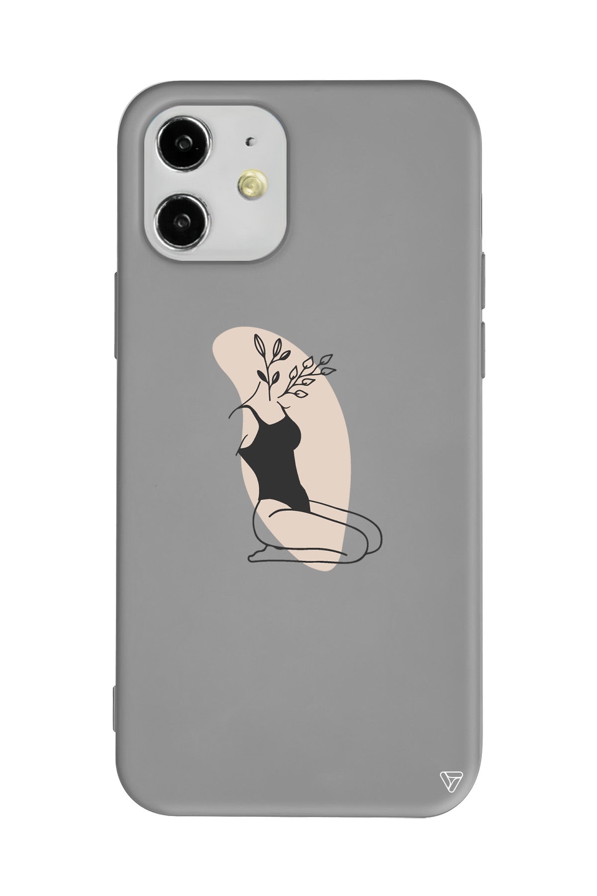 Flower Girl Sitting Lansman Model İçi Kadife Silikon Telefon Kılıfı