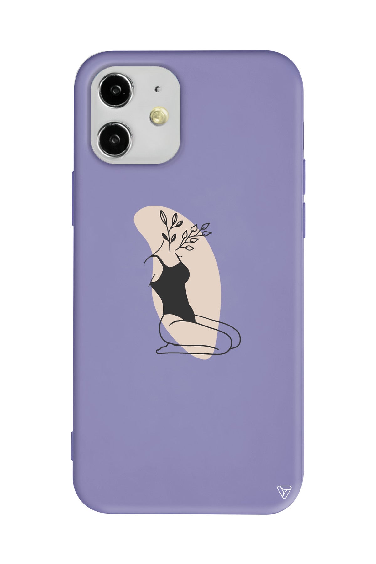 Flower Girl Sitting Lansman Model İçi Kadife Silikon Telefon Kılıfı