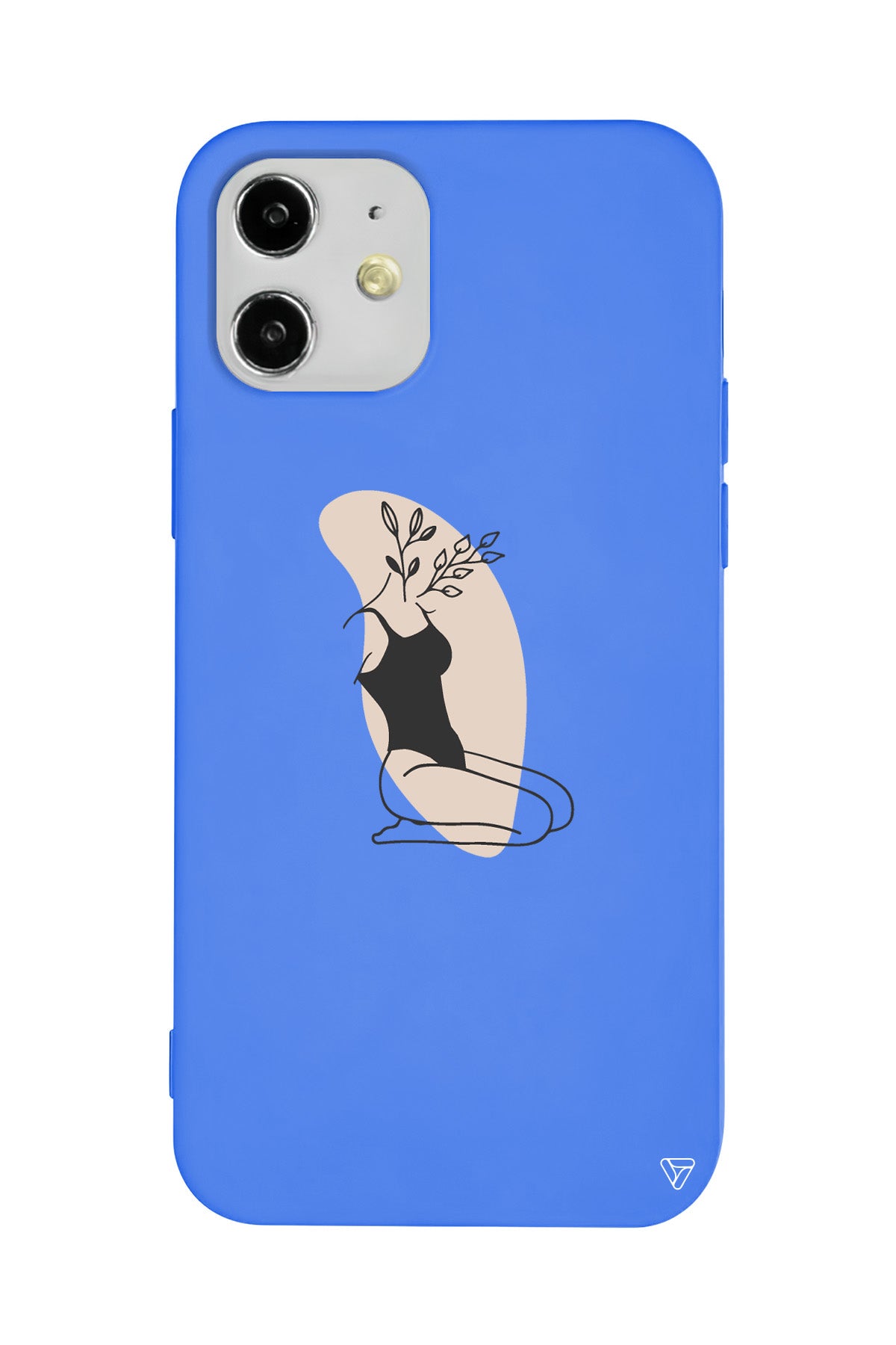 Flower Girl Sitting Lansman Model İçi Kadife Silikon Telefon Kılıfı