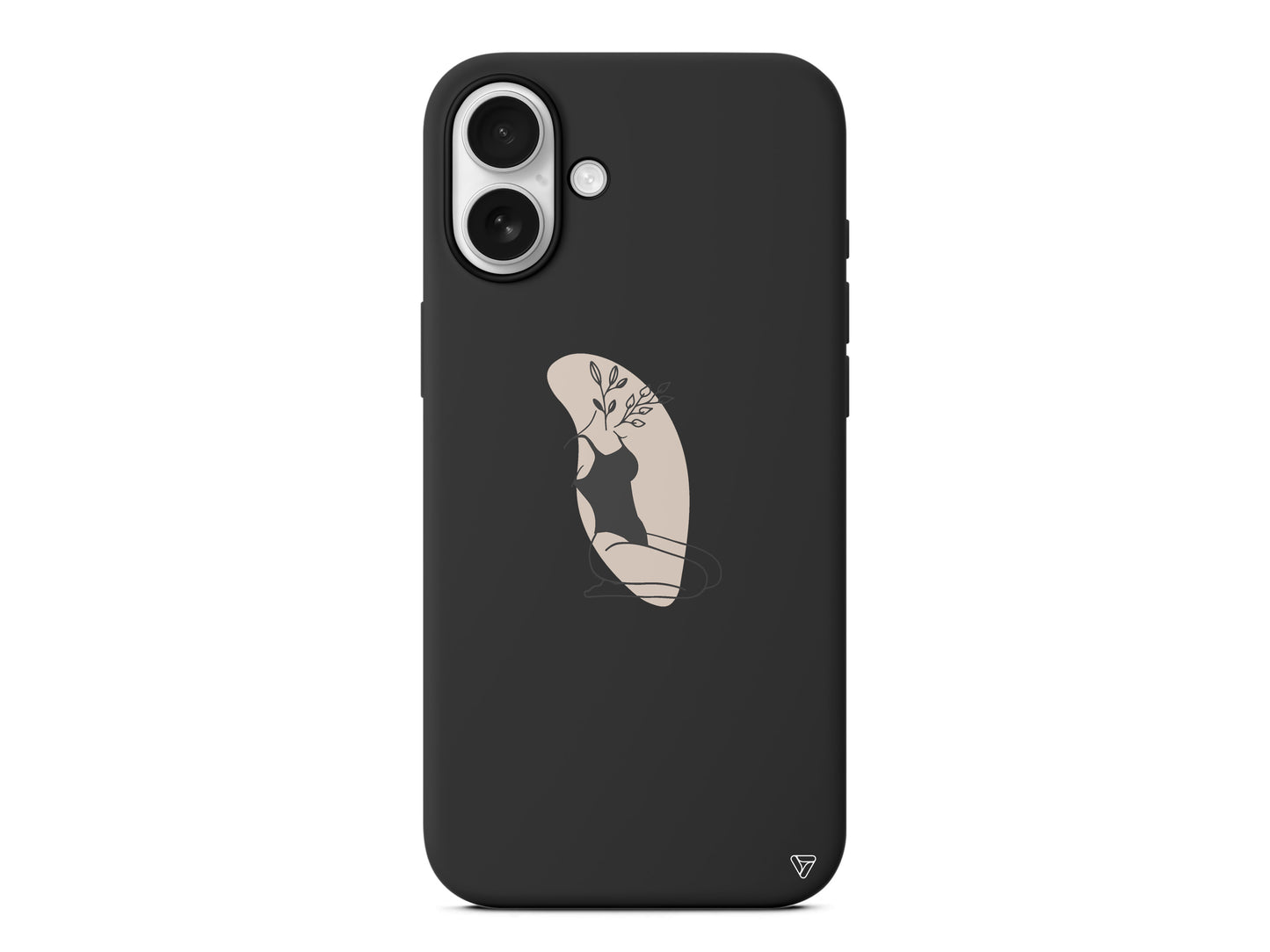 Flower Girl Sitting Lansman Model İçi Kadife Silikon Telefon Kılıfı