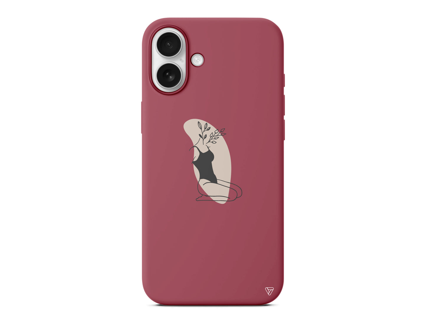 Flower Girl Sitting Lansman Model İçi Kadife Silikon Telefon Kılıfı – Plus Serisine Özel