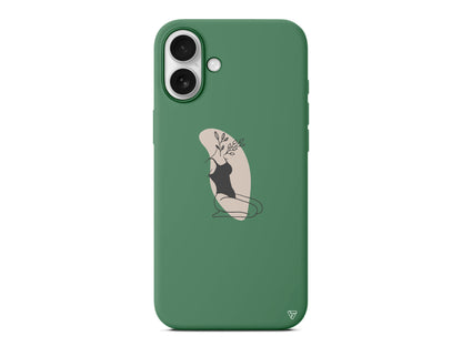 Flower Girl Sitting Lansman Model İçi Kadife Silikon Telefon Kılıfı – Plus Serisine Özel