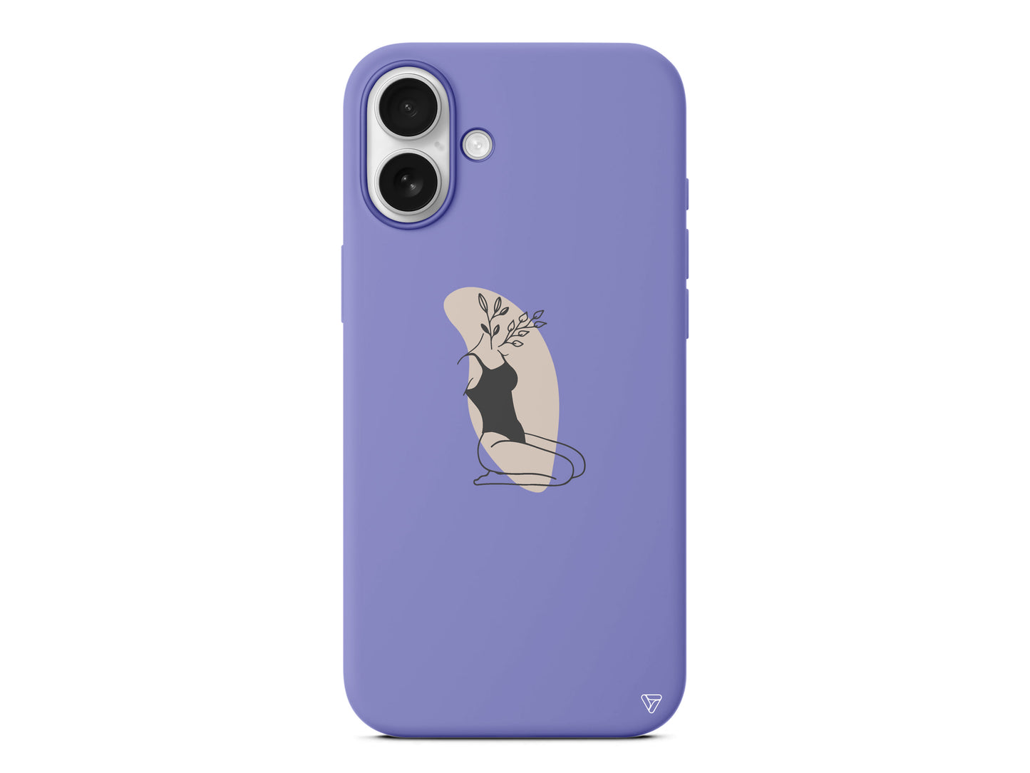 Flower Girl Sitting Lansman Model İçi Kadife Silikon Telefon Kılıfı – Plus Serisine Özel