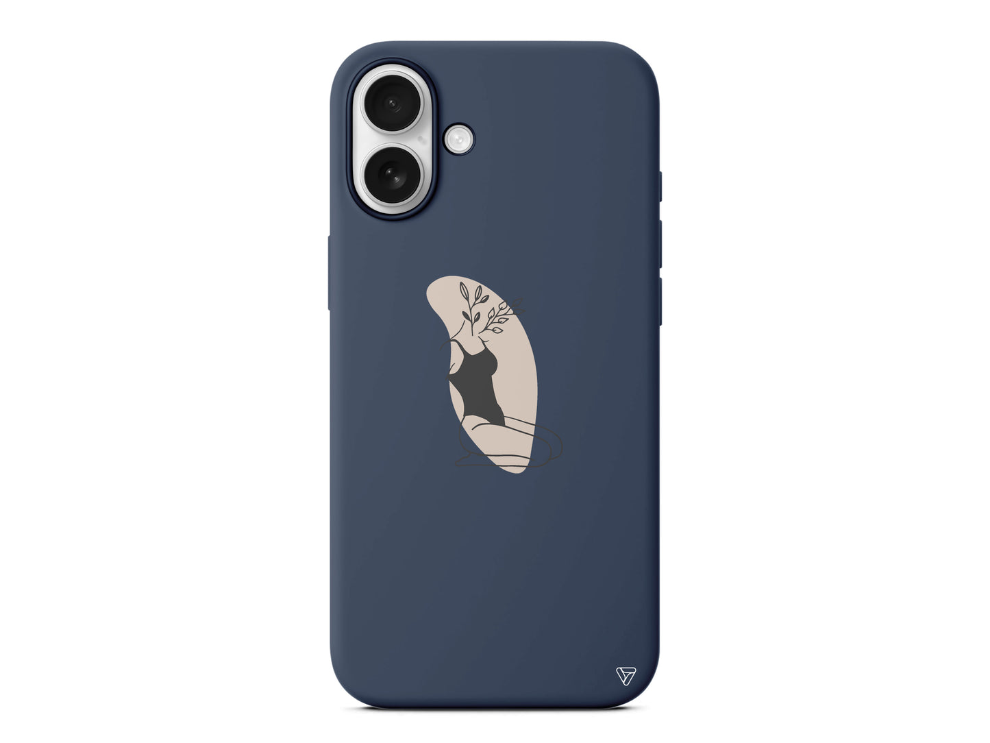 Flower Girl Sitting Lansman Model İçi Kadife Silikon Telefon Kılıfı – Plus Serisine Özel