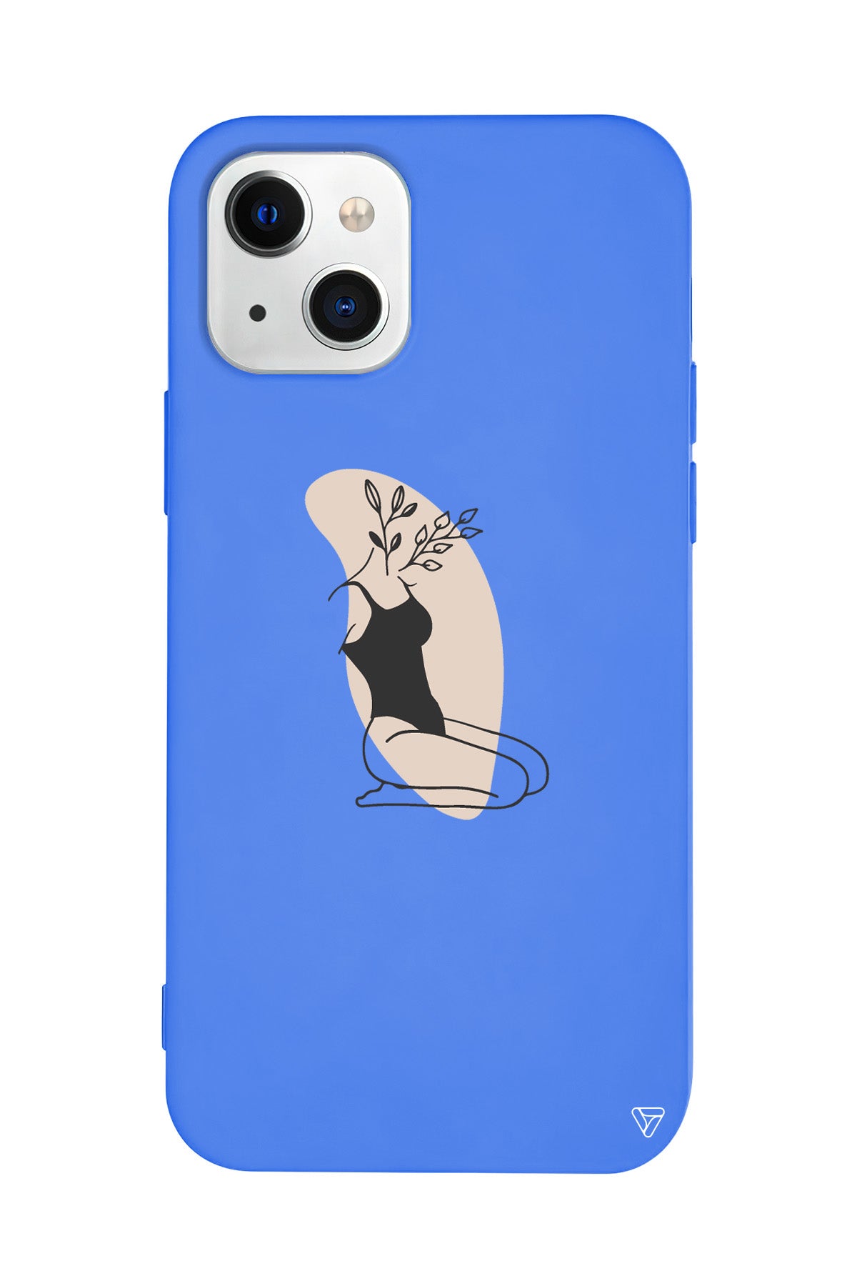 Flower Girl Sitting Lansman Model İçi Kadife Silikon Telefon Kılıfı – Plus Serisine Özel