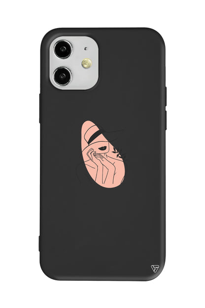 Smile Lansman Model İçi Kadife Silikon Telefon Kılıfı