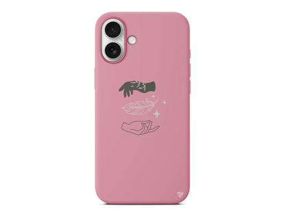 Hands Night Lansman Model İçi Kadife Silikon Telefon Kılıfı – Plus Serisine Özel