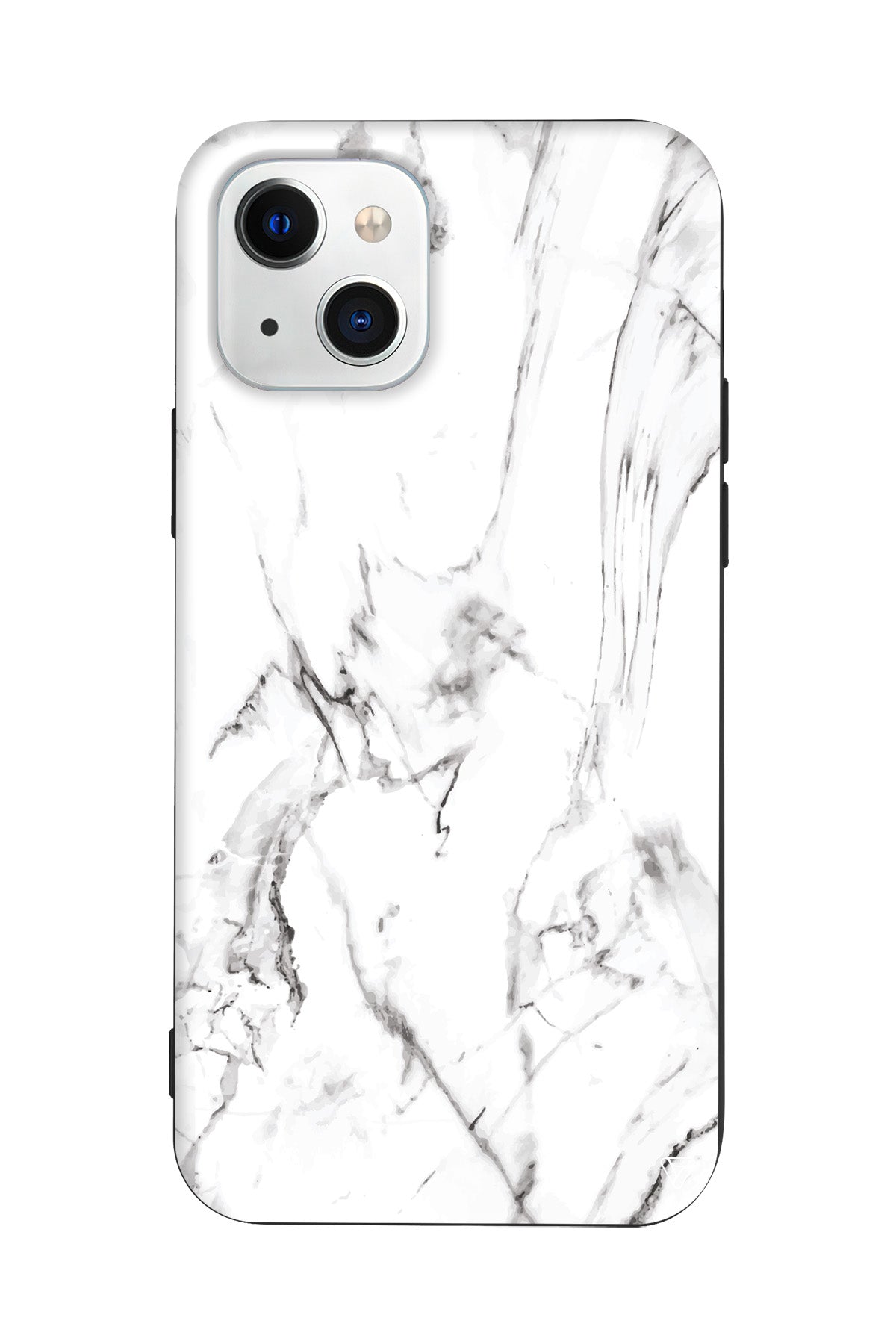 Beyaz Mermer 1 Lansman Model İçi Kadife Silikon Telefon Kılıfı – Plus Serisine Özel