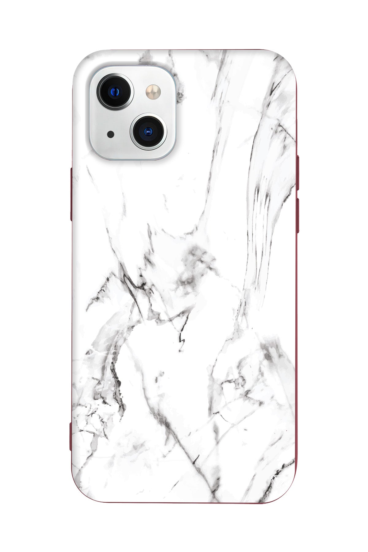 Beyaz Mermer 1 Lansman Model İçi Kadife Silikon Telefon Kılıfı – Plus Serisine Özel