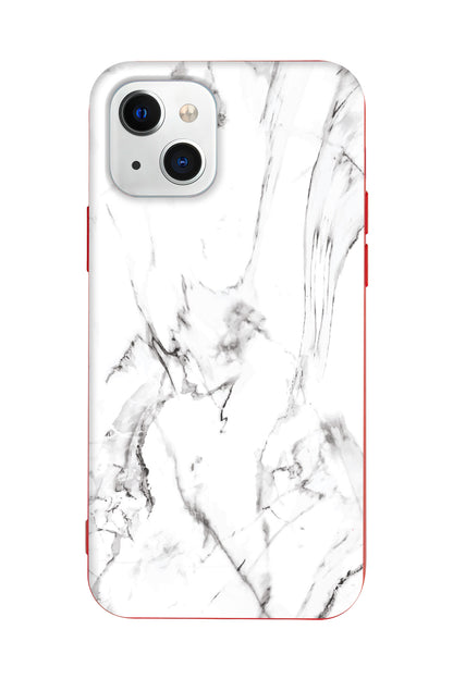 Beyaz Mermer 1 Lansman Model İçi Kadife Silikon Telefon Kılıfı – Plus Serisine Özel