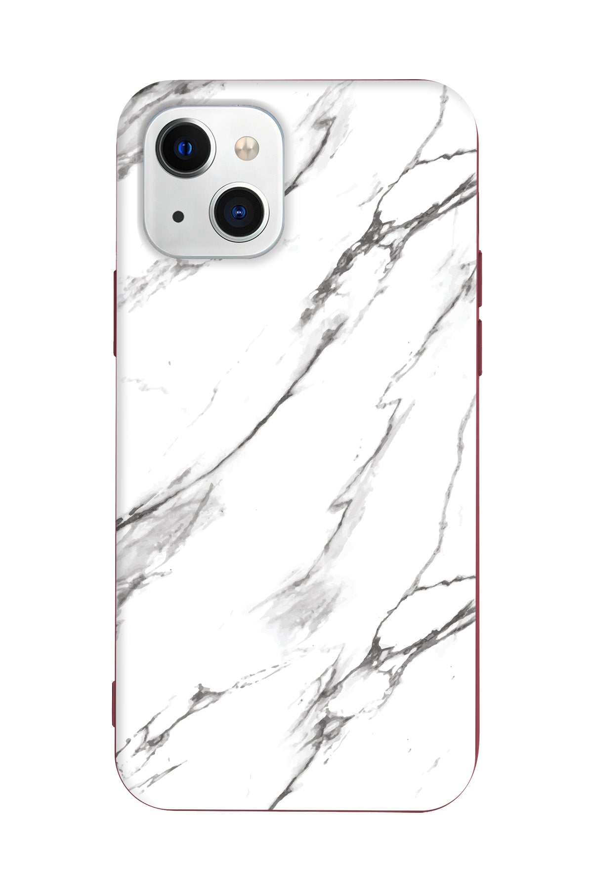 Beyaz Mermer 2 Lansman Model İçi Kadife Silikon Telefon Kılıfı – Plus Serisine Özel