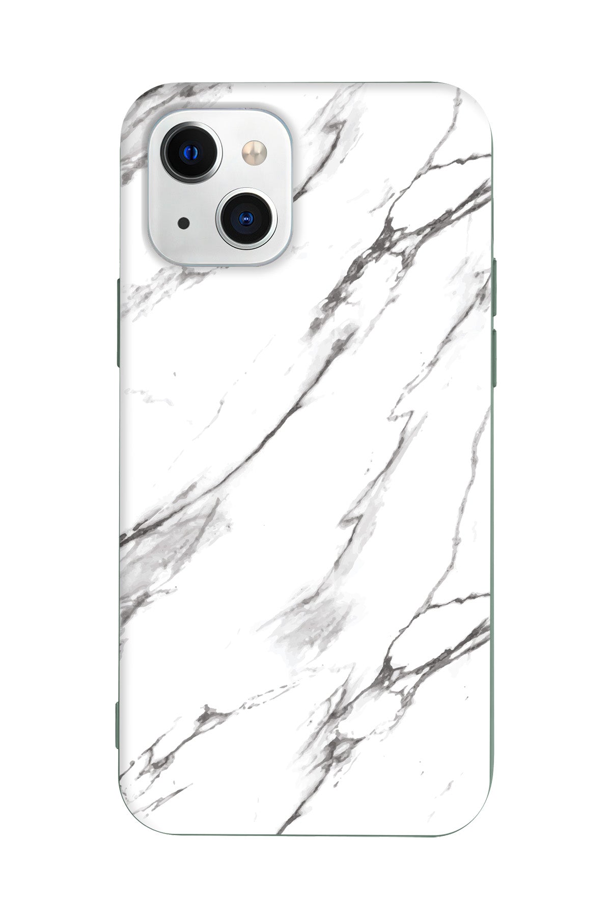 Beyaz Mermer 2 Lansman Model İçi Kadife Silikon Telefon Kılıfı – Plus Serisine Özel