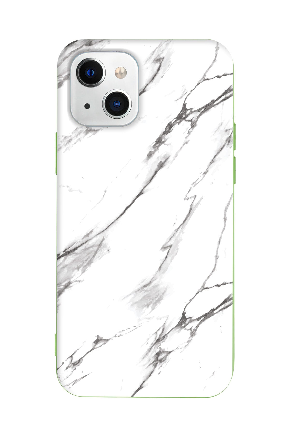 Beyaz Mermer 2 Lansman Model İçi Kadife Silikon Telefon Kılıfı – Plus Serisine Özel