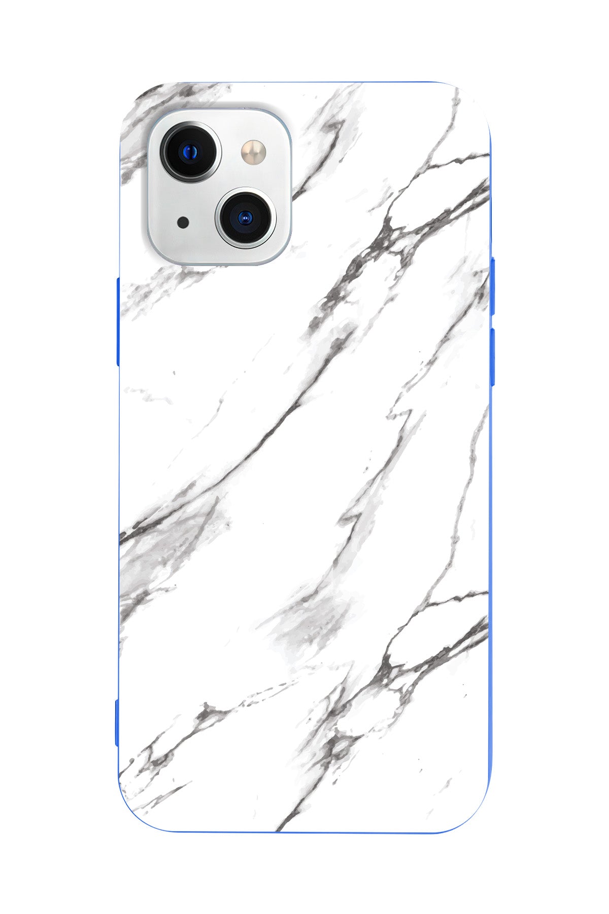 Beyaz Mermer 2 Lansman Model İçi Kadife Silikon Telefon Kılıfı – Plus Serisine Özel