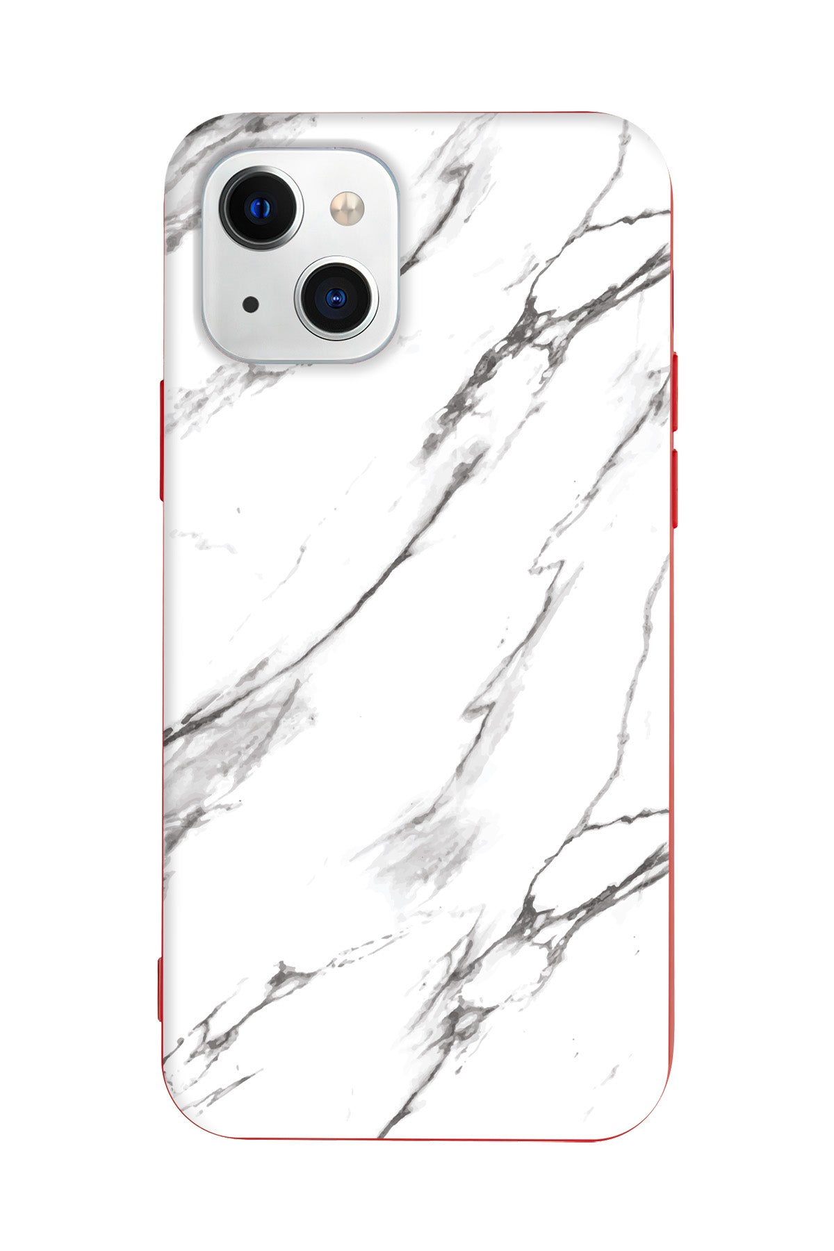 Beyaz Mermer 2 Lansman Model İçi Kadife Silikon Telefon Kılıfı – Plus Serisine Özel