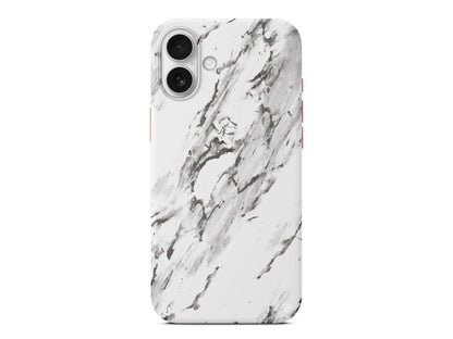 Beyaz Mermer 3 Lansman Model İçi Kadife Silikon Telefon Kılıfı – Plus Serisine Özel