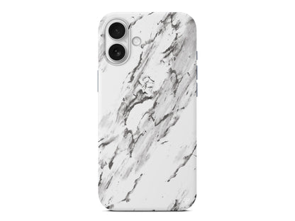 Beyaz Mermer 3 Lansman Model İçi Kadife Silikon Telefon Kılıfı – Plus Serisine Özel