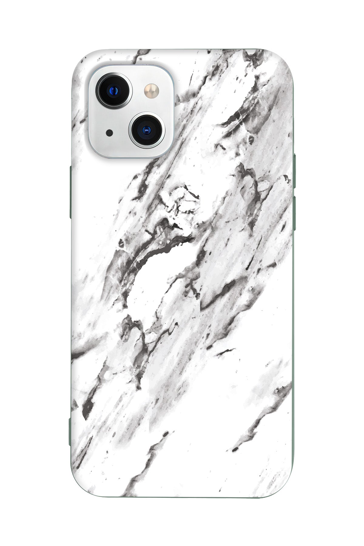 Beyaz Mermer 3 Lansman Model İçi Kadife Silikon Telefon Kılıfı – Plus Serisine Özel