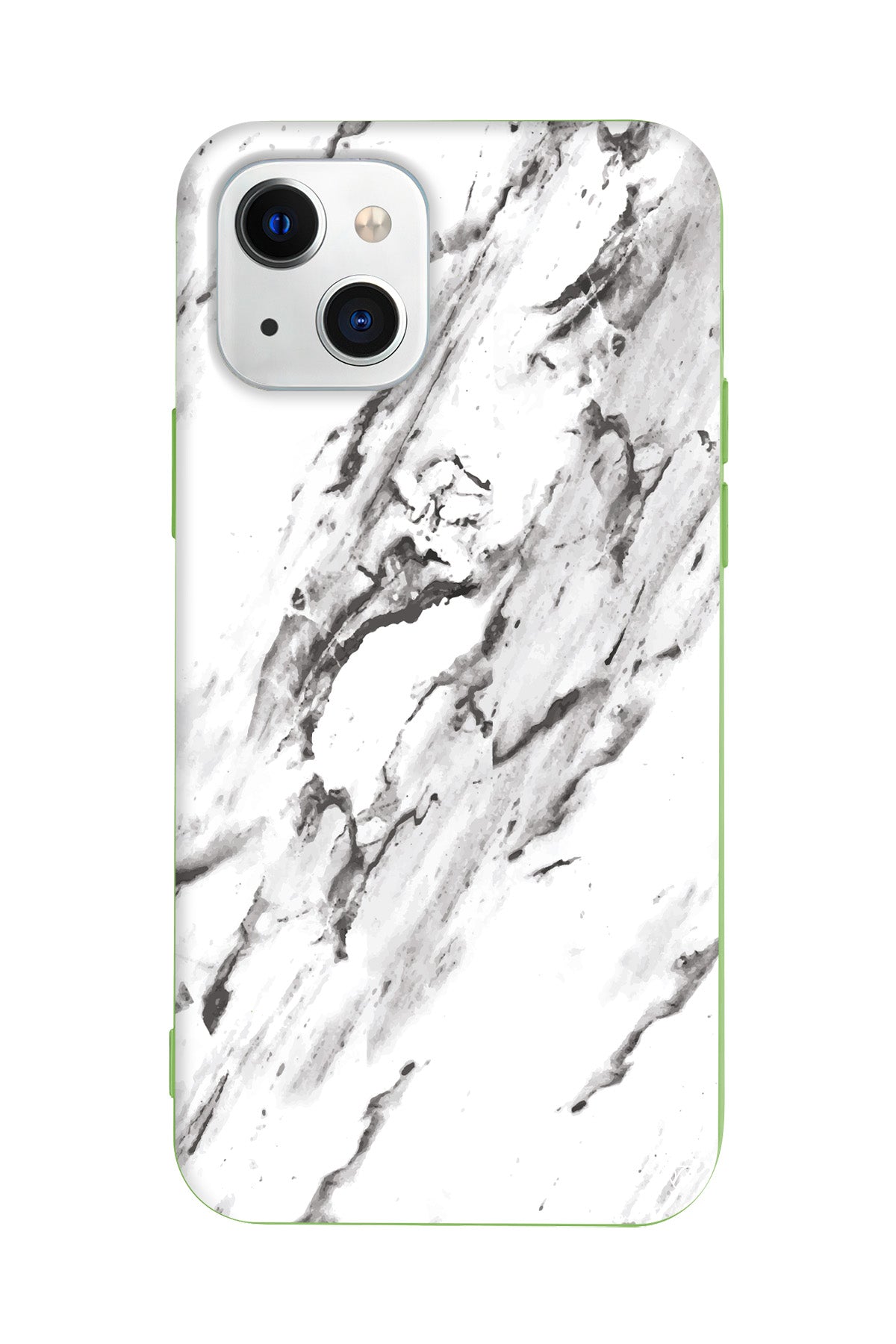 Beyaz Mermer 3 Lansman Model İçi Kadife Silikon Telefon Kılıfı – Plus Serisine Özel