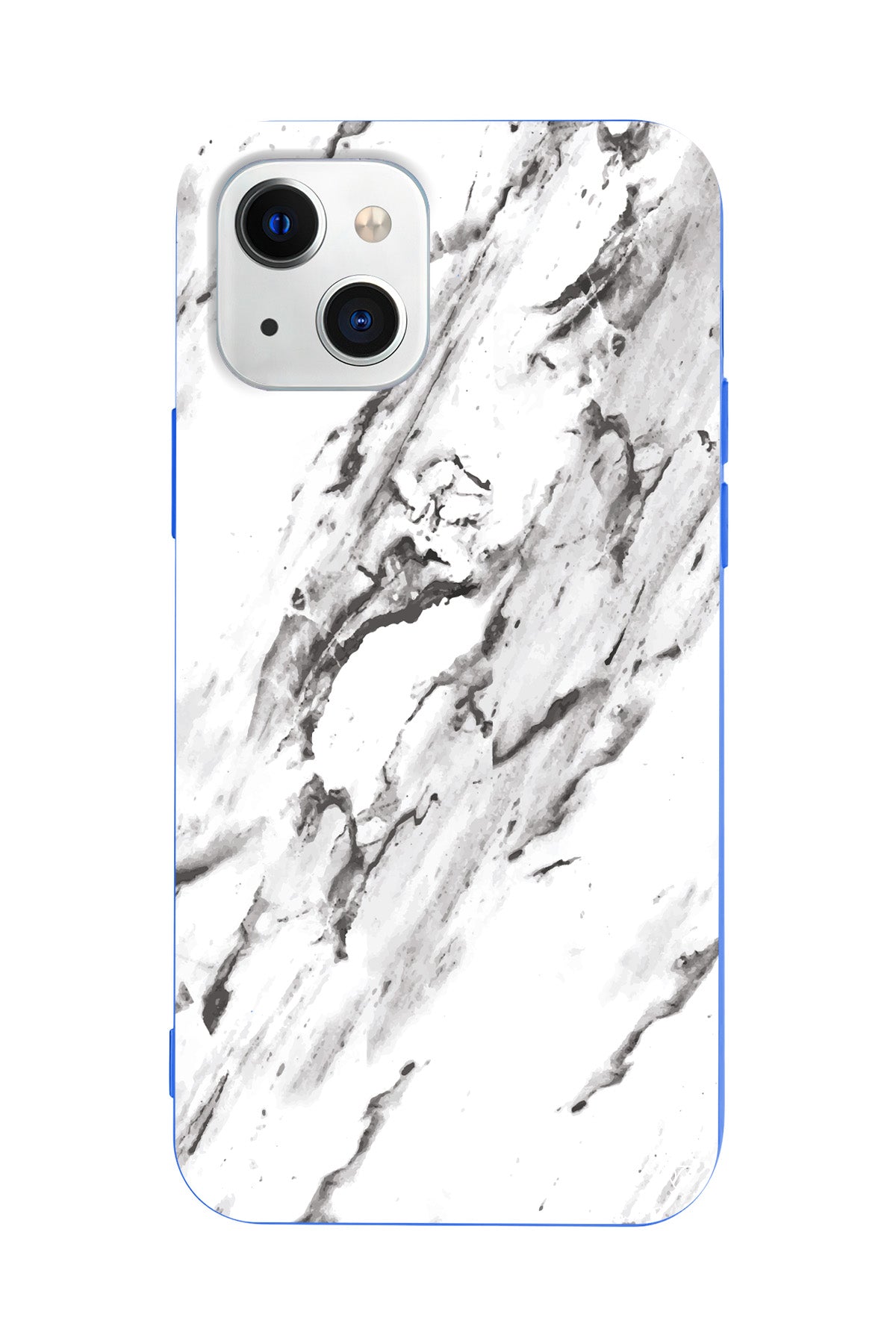 Beyaz Mermer 3 Lansman Model İçi Kadife Silikon Telefon Kılıfı – Plus Serisine Özel